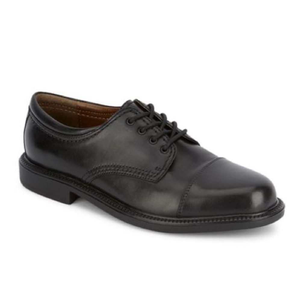Dockers Classic Black Leather Derbys